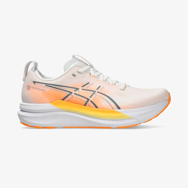 Tênis Asics Gel-Kayano 33 Masculino Branco-Laranja