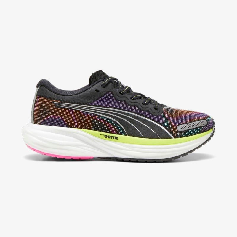 Tênis Puma Deviate Nitro 2 Psychedelic Rush Feminino Preto-Amarelo