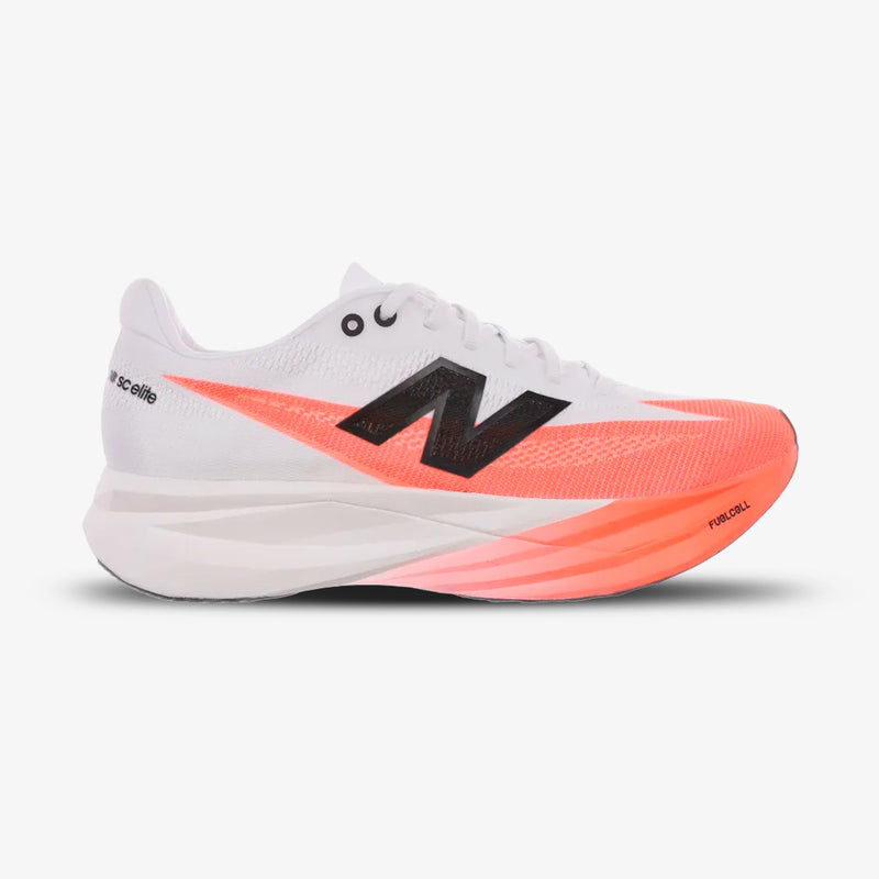 Tênis New Balance Fuelcell Supercomp Elite V5 Feminino Branco-Laranja