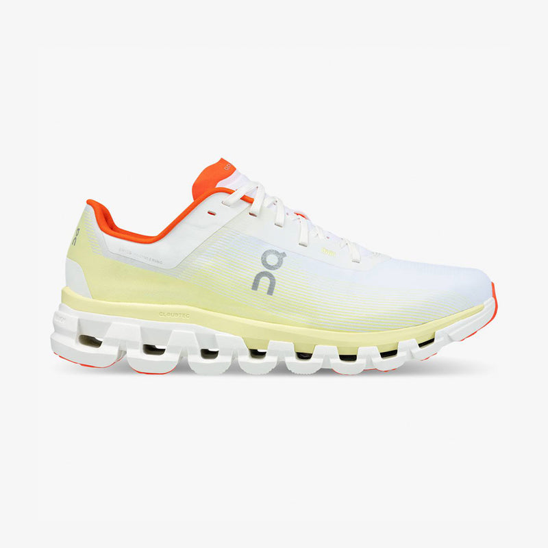 Tênis On Running Cloudflow 4 Masculino Branco-Amarelo