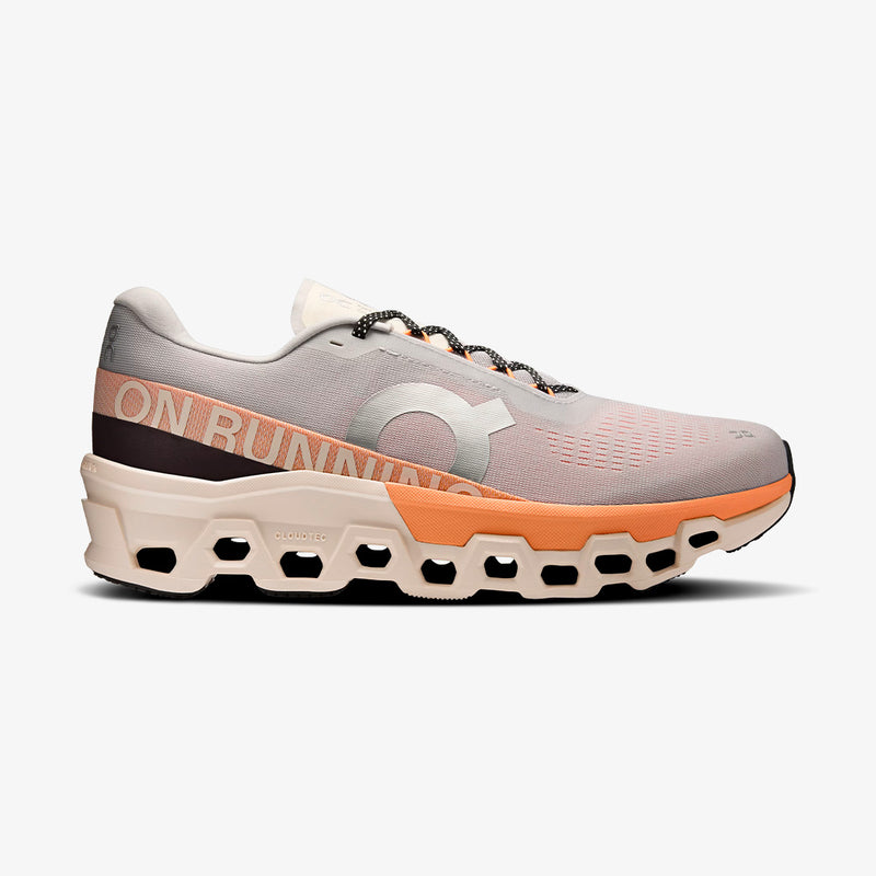 Tênis On Running Cloudmonster 2 Masculino Cinza-Laranja