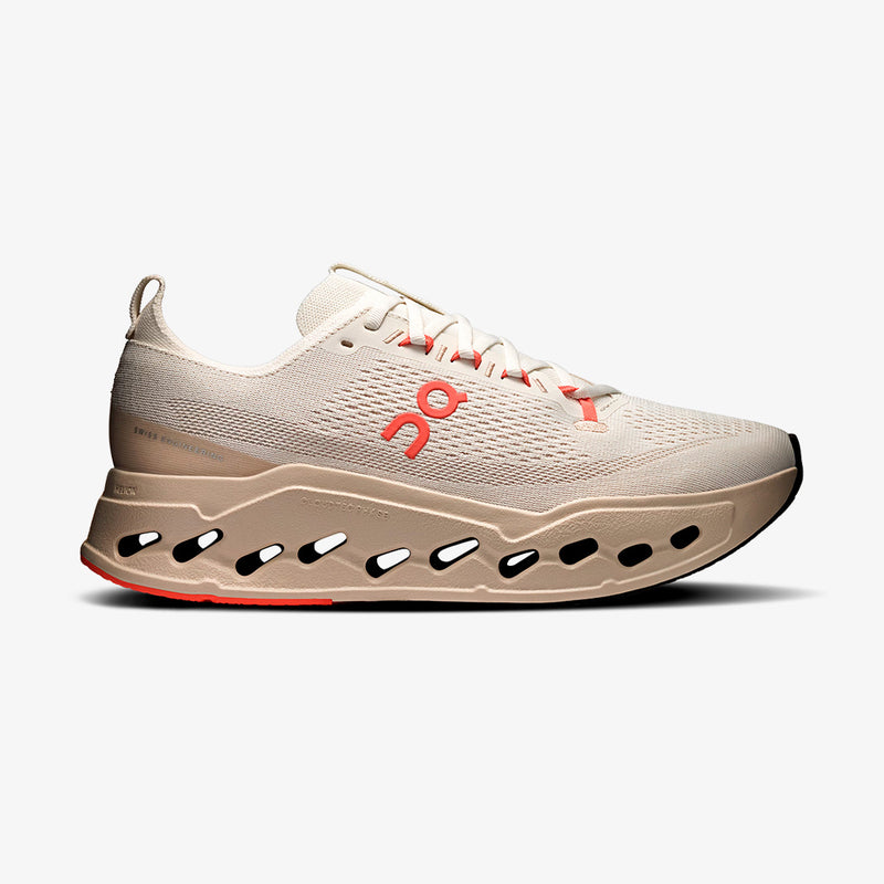 Tênis On Running Cloudsurfer Max Masculino Bege-Laranja