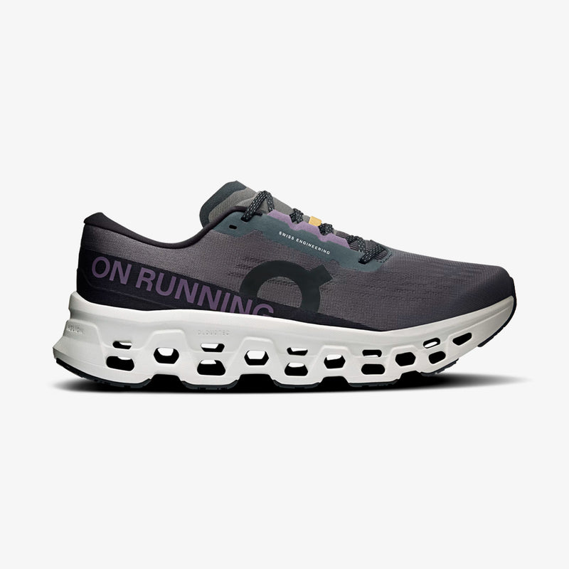 Tênis On Running Cloudmonster 3 Masculino Preto-Cinza