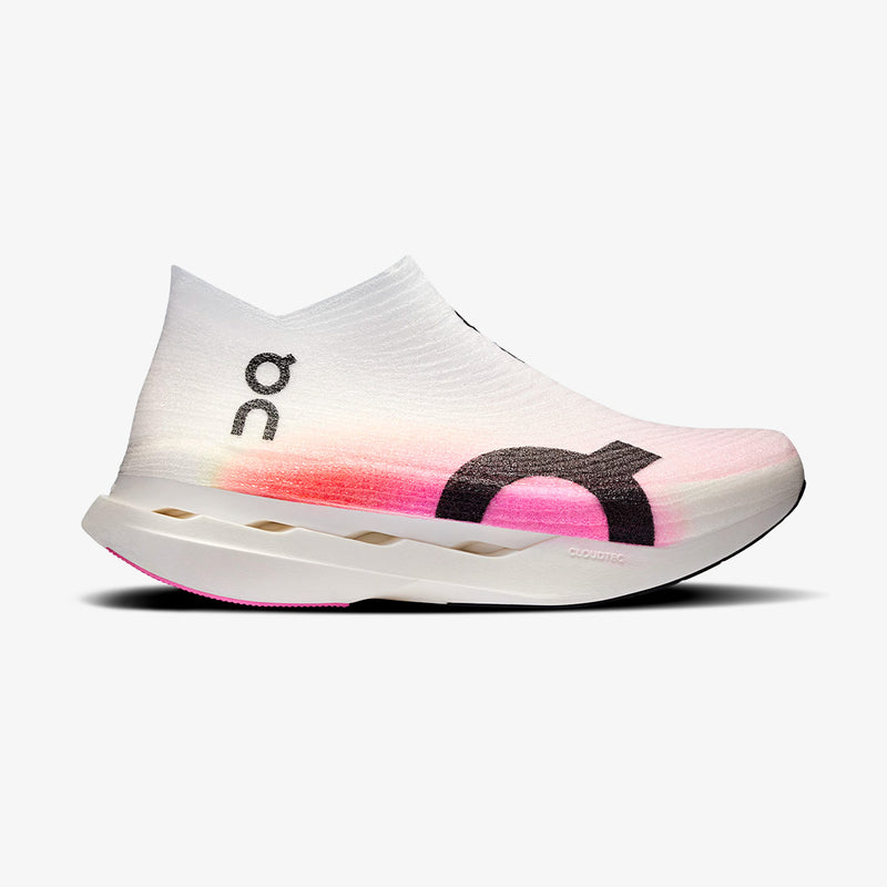 Tênis On Running Cloudboom Strike Ls Unissex Branco-Rosa