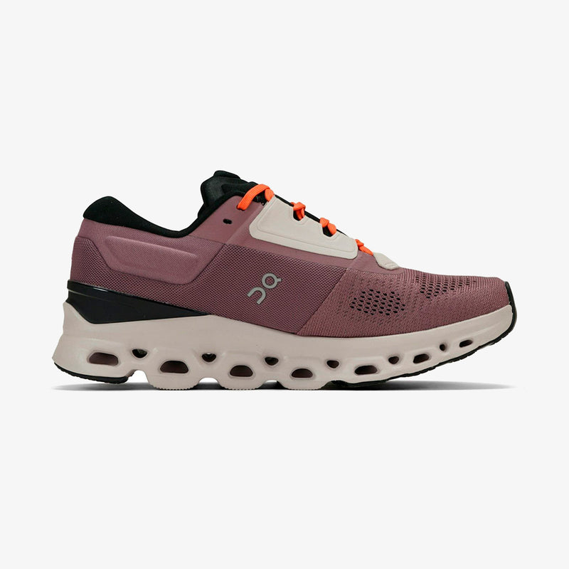 Tênis On Running Cloudstratus 3 Feminino Roxo-Laranja