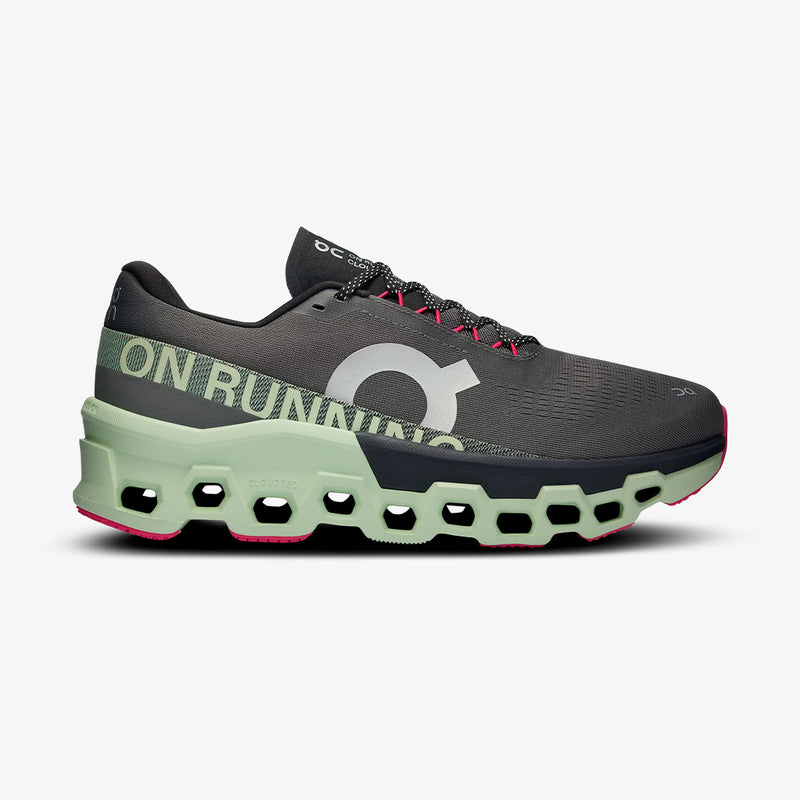 Tênis On Running Cloudmonster 2 Feminino Cinza-Verde