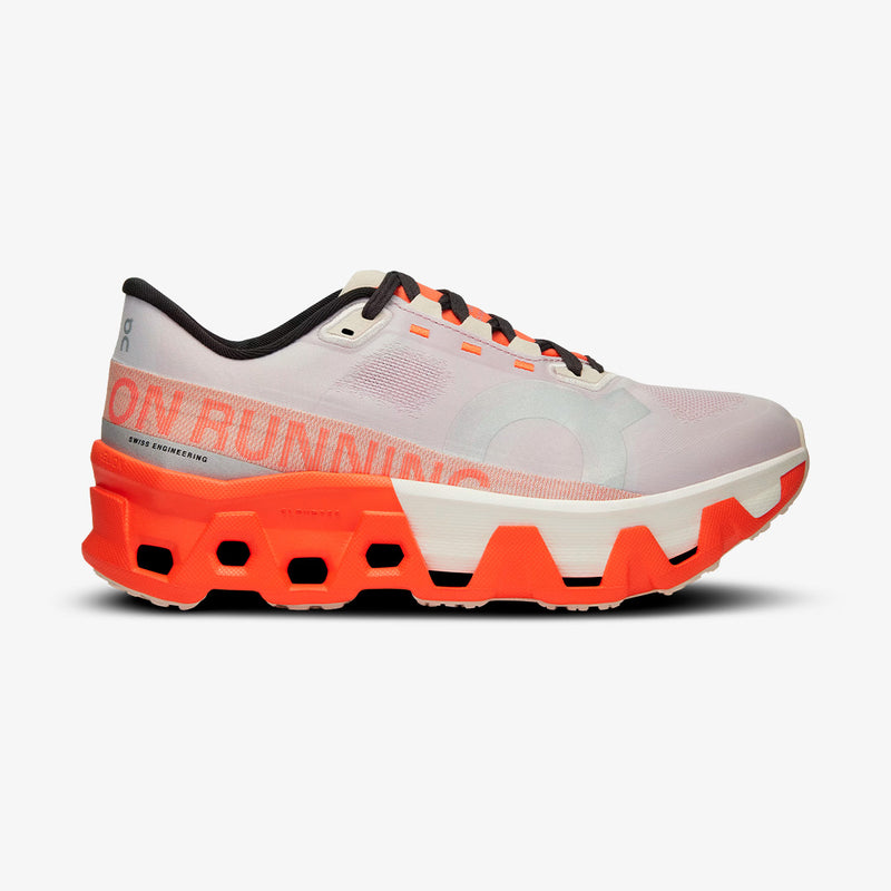 Tênis On Running Cloudmonster Hyper 1 Feminino Branco-Laranja