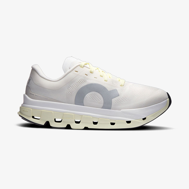 Tênis On Running Cloudflow 5 Feminino Branco-Amarelo