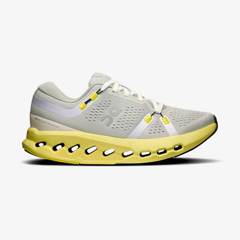Tênis On Running Cloudsurfer 2 Feminino Cinza-Amarelo
