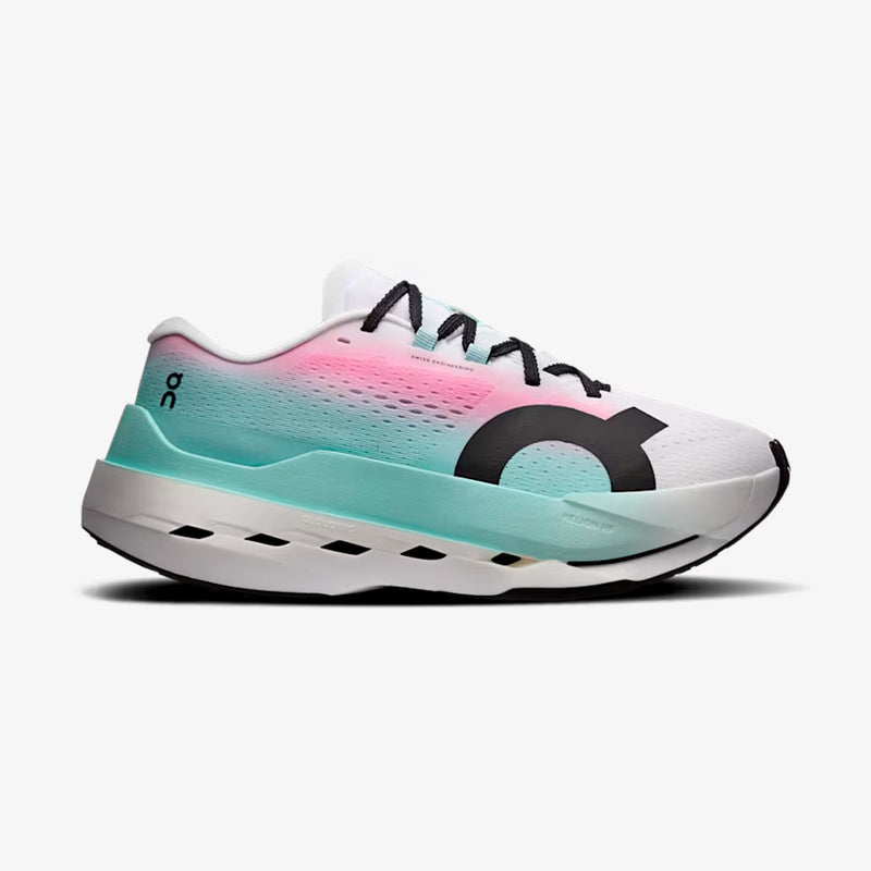 Tênis On Running Cloudboom Max Feminino Branco-Azul