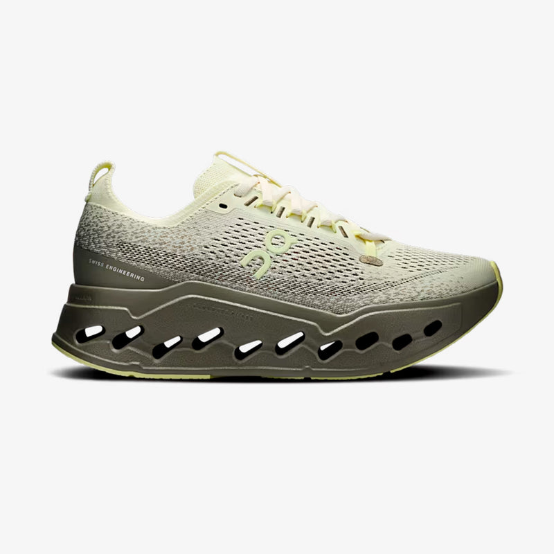 Tênis On Running Cloudsurfer Max Feminino Verde-Oliva