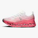 Tênis On Running Cloudsurfer Max Feminino Branco-Rosa-Camélia