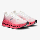 Tênis On Running Cloudsurfer Max Feminino Branco-Rosa-Camélia