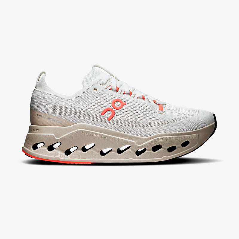 Tênis On Running Cloudsurfer Max Feminino Bege-Laranja