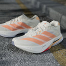 Tênis Adidas Adizero Boston 13 Feminino Branco-Laranja
