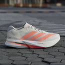 Tênis adidas Adizero Boston 13 Masculino Branco-Laranja