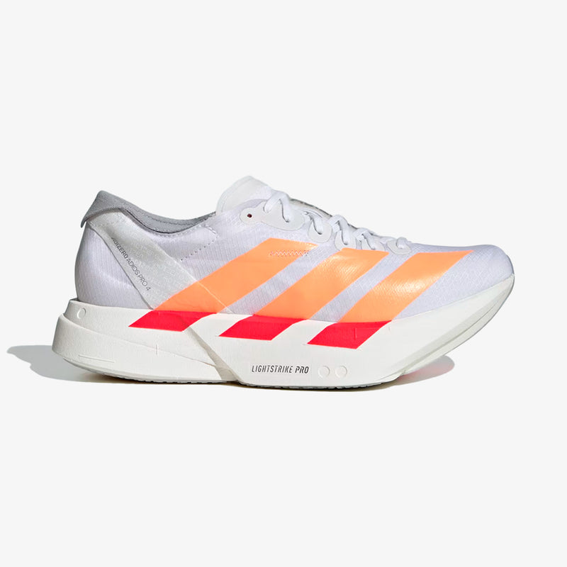 Tênis adidas Adizero Adios Pro 4 Feminino Branco-Laranja